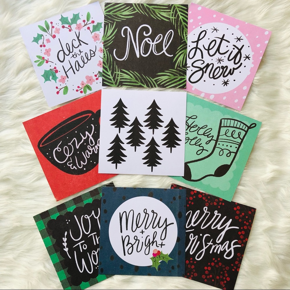 Cute & Cozy Christmas Scrapbooking Inserts 9 pc